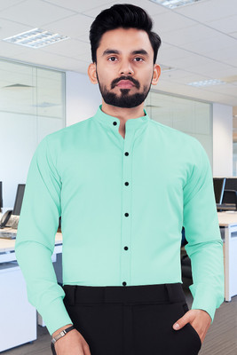 SHIRTZONE Men Solid Formal Light Blue Shirt