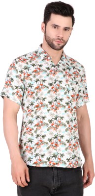 ACCOX Men Printed Beach Wear Multicolor Shirt