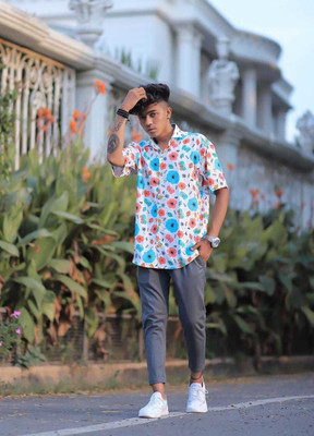 STOVESSY Men Printed Casual Multicolor Shirt