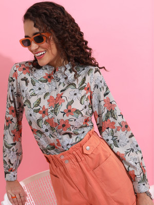 KETCH Women Printed Casual Multicolor Shirt