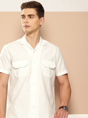 INVICTUS Men Solid Casual White Shirt