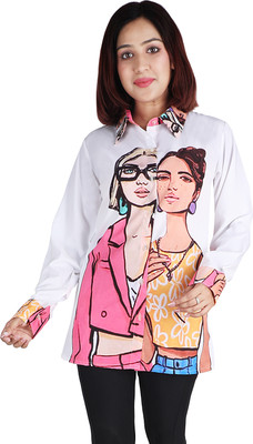 TJ CREATION Women Printed Casual Multicolor Shirt