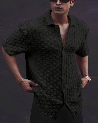 Virastix Men Self Design Casual Multicolor Shirt