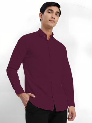 JEMI ENTERPRISE Men Solid Formal Blue, Maroon Shirt