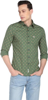 U.S. POLO ASSN. Men Printed Casual Green Shirt