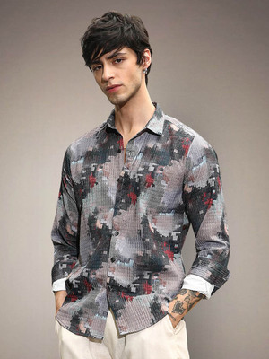 METRONAUT Men Self Design Casual Multicolor Shirt