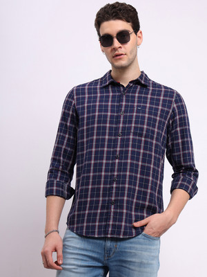 LEE Men Checkered Casual Multicolor Shirt