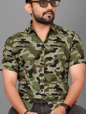 Voroxy Men Printed Casual Multicolor Shirt
