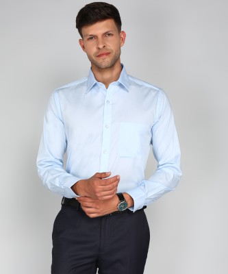 Raymond Men Solid Formal Light Blue Shirt