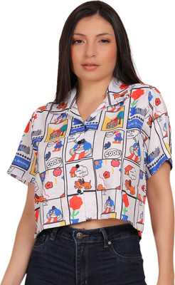 STOVESSY Women Printed Casual Multicolor Shirt