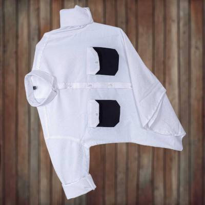 Typetron Fashion Men Solid Casual White Shirt