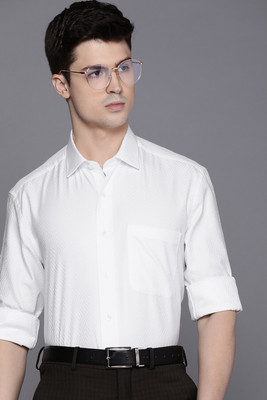 LOUIS PHILIPPE Men Printed Formal White Shirt