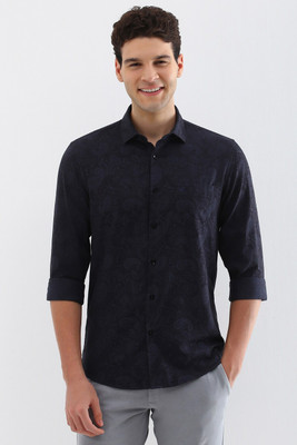 Allen Solly Men Printed Casual Blue Shirt