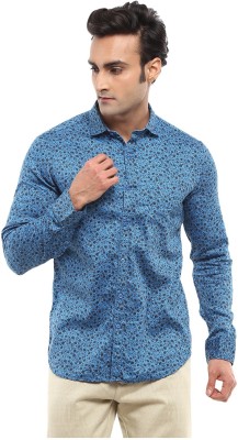 V-MART Men Printed Casual Grey Shirt