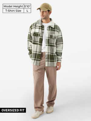 The Souled Store Men Checkered Casual Dark Green, Light Green Shirt