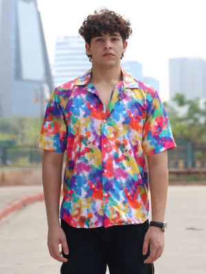 STOVESSY Men Printed Casual Multicolor Shirt