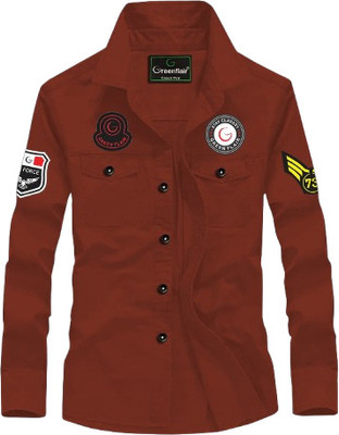 GreenFlair Men Solid Casual Multicolor Shirt