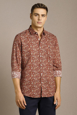 LOUIS PHILIPPE Men Printed Casual Brown Shirt
