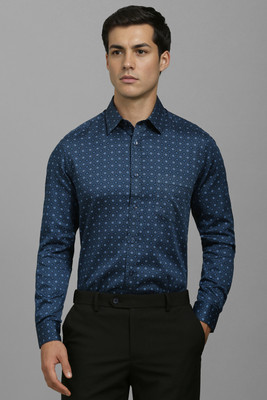 LOUIS PHILIPPE Men Printed Formal Blue Shirt