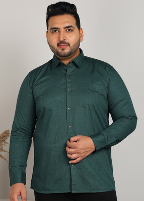 Sztori Men Printed Casual Green Shirt