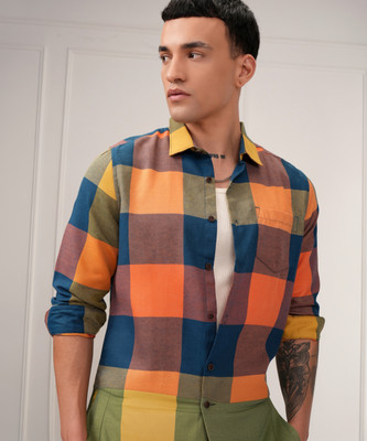 KETCH Men Checkered Casual Multicolor Shirt