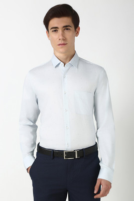 PETER ENGLAND Men Printed Formal Grey Shirt