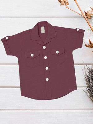 FASHION GRAB Boys Solid Casual Multicolor Shirt