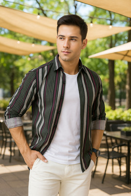 S-LINE Men Checkered Casual Multicolor Shirt