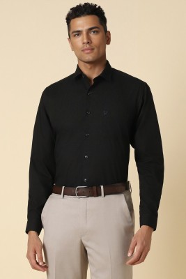 Allen Solly Men Solid Formal Black Shirt