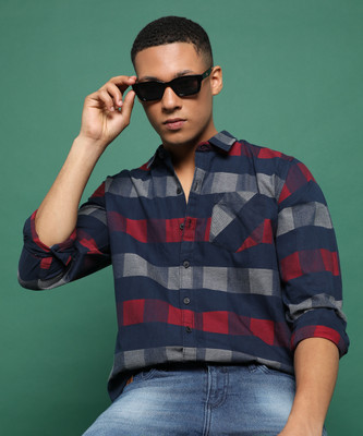 CAMPUS SUTRA Men Checkered Casual Multicolor Shirt