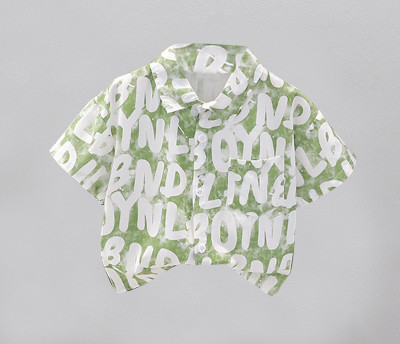 SOVIRA Baby Boys Printed Casual Green Shirt
