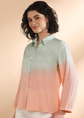 CORSICA Women Dyed/Ombre Casual Multicolor Shirt