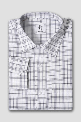 Haute Tissue Men Striped Casual Grey Shirt