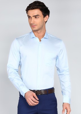 PETER ENGLAND Men Solid Formal Blue Shirt