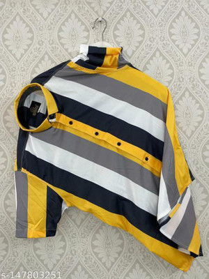 DHAMELIYA ENTERPRISE Men Striped Casual Multicolor Shirt
