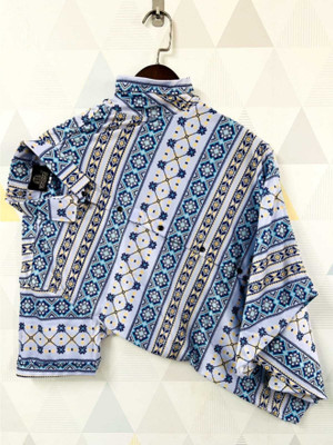 SHFASHION Men Printed Casual Multicolor Shirt