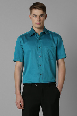 LOUIS PHILIPPE Men Solid Formal Blue Shirt