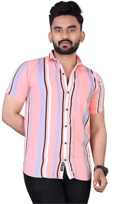 Ranjit Kumar Men Striped Casual Multicolor Shirt