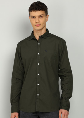 Allen Solly Men Solid Casual Green Shirt
