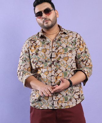 Instafab Plus Men Printed Casual Multicolor Shirt