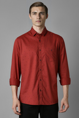 LOUIS PHILIPPE Men Polka Print Casual Red Shirt