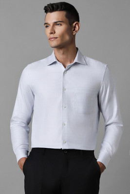 LOUIS PHILIPPE Men Solid Formal Grey Shirt