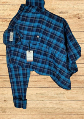 Arthz Fashion Trend Men Checkered Casual Blue, Dark Blue Shirt(Pack of 3)