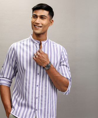 HIGHLANDER Men Striped Casual Multicolor Shirt
