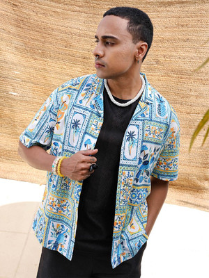 The Indian Garage Co. Men Printed Casual Multicolor Shirt