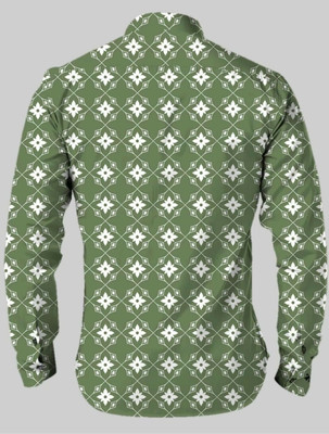 Stellalifestyle Men Solid Casual Green Shirt