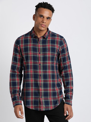 LEE Men Checkered Casual Multicolor Shirt