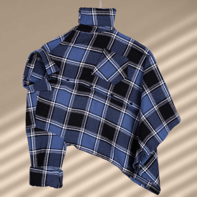 Pribha Fashion Men Checkered Casual Blue Shirt
