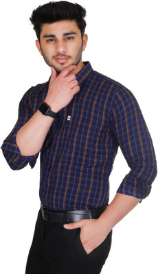 Trending Ayansh Men Solid Casual Blue Shirt
