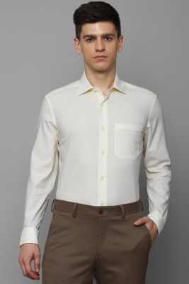 LOUIS PHILIPPE Men Self Design Formal Cream Shirt